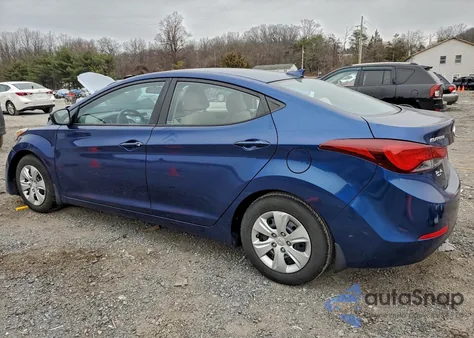 2016 Hyundai Elantra Se from USA, damaged, VIN 5NPDH4AE1GH773052